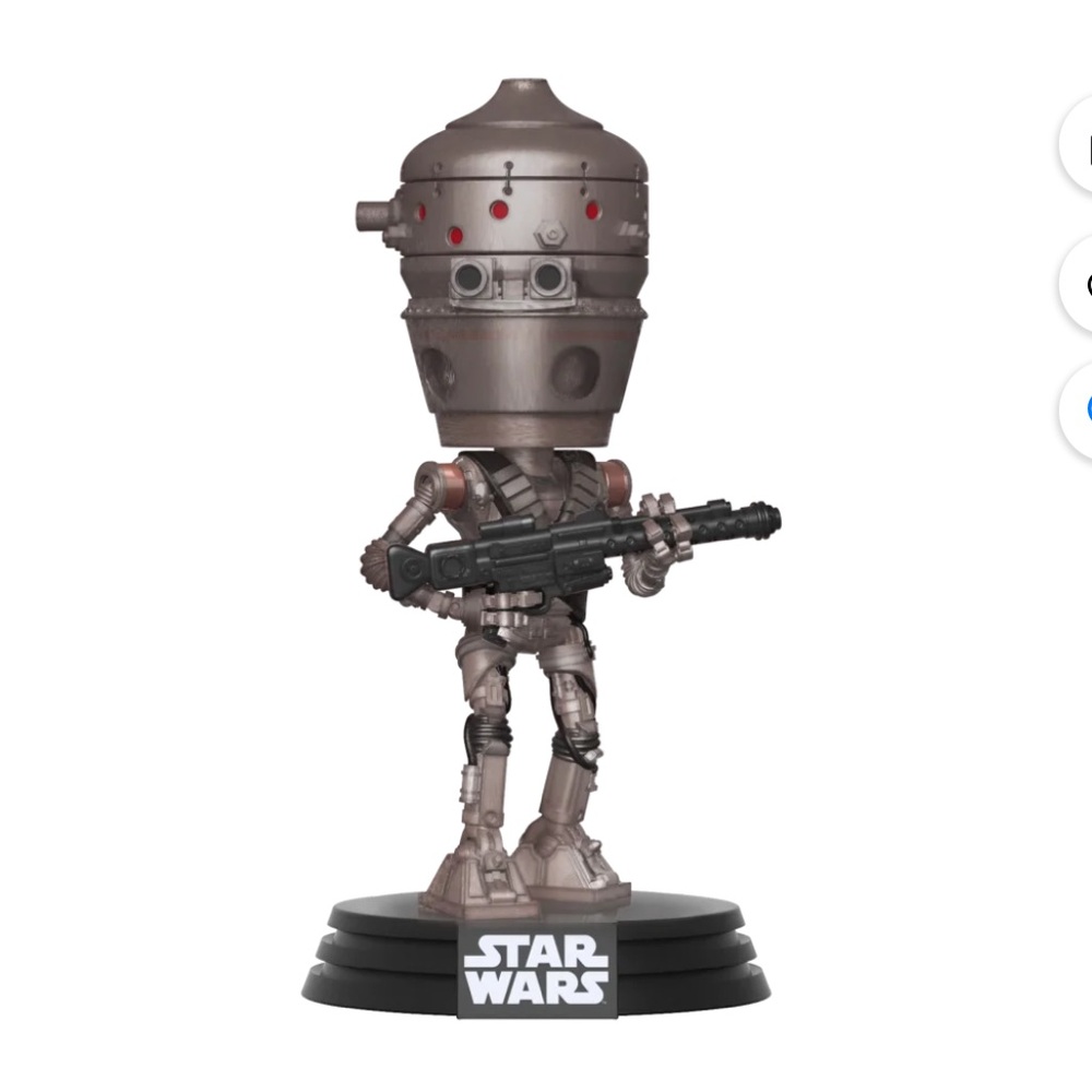 Funko Pop Star Wars IG-11 Figure - Silver and Black